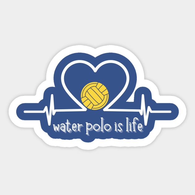 Water polo is life Sticker by Createdreams